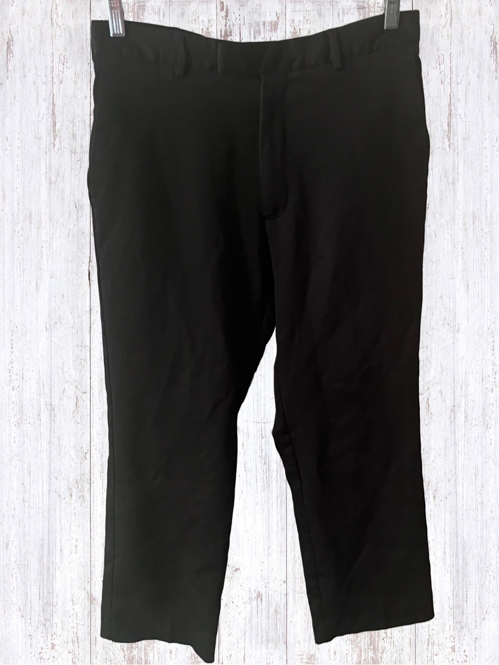 EUC Perry Ellis America Black Dress Trousers Size 32”x29”